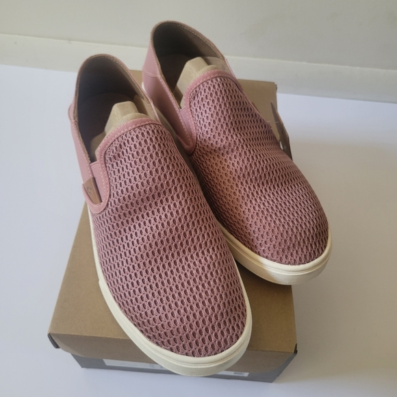 NEW Olukai Pehuea Ash Rose Slip Ons Size 10 - Picture 2 of 5